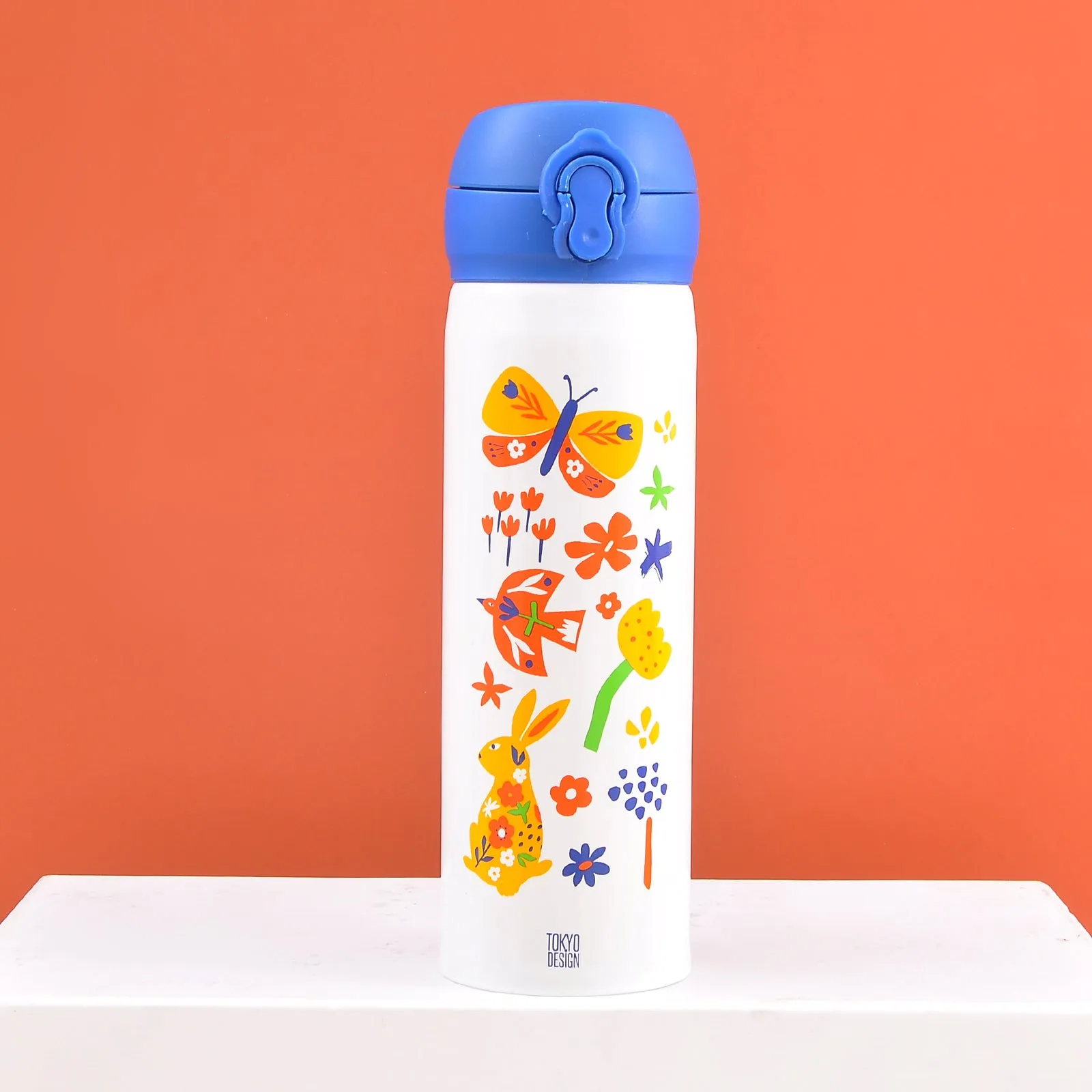 Floral Flower Stainless Steel Water Bottle(500mL)