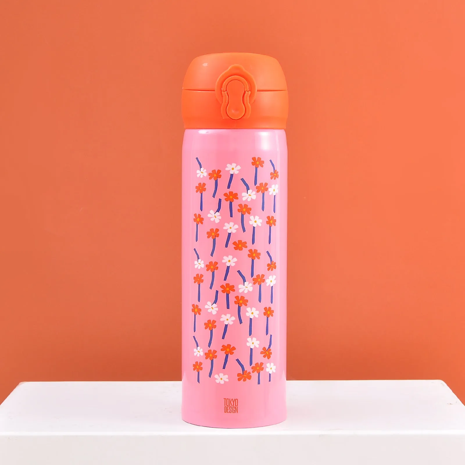 Floral Flower Stainless Steel Water Bottle(500mL)
