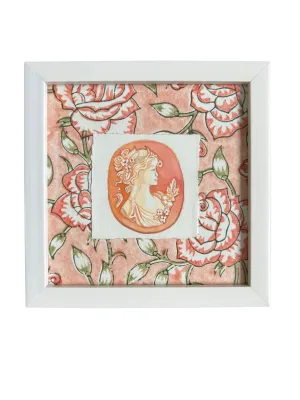 Framed Original Cameo Painting 2