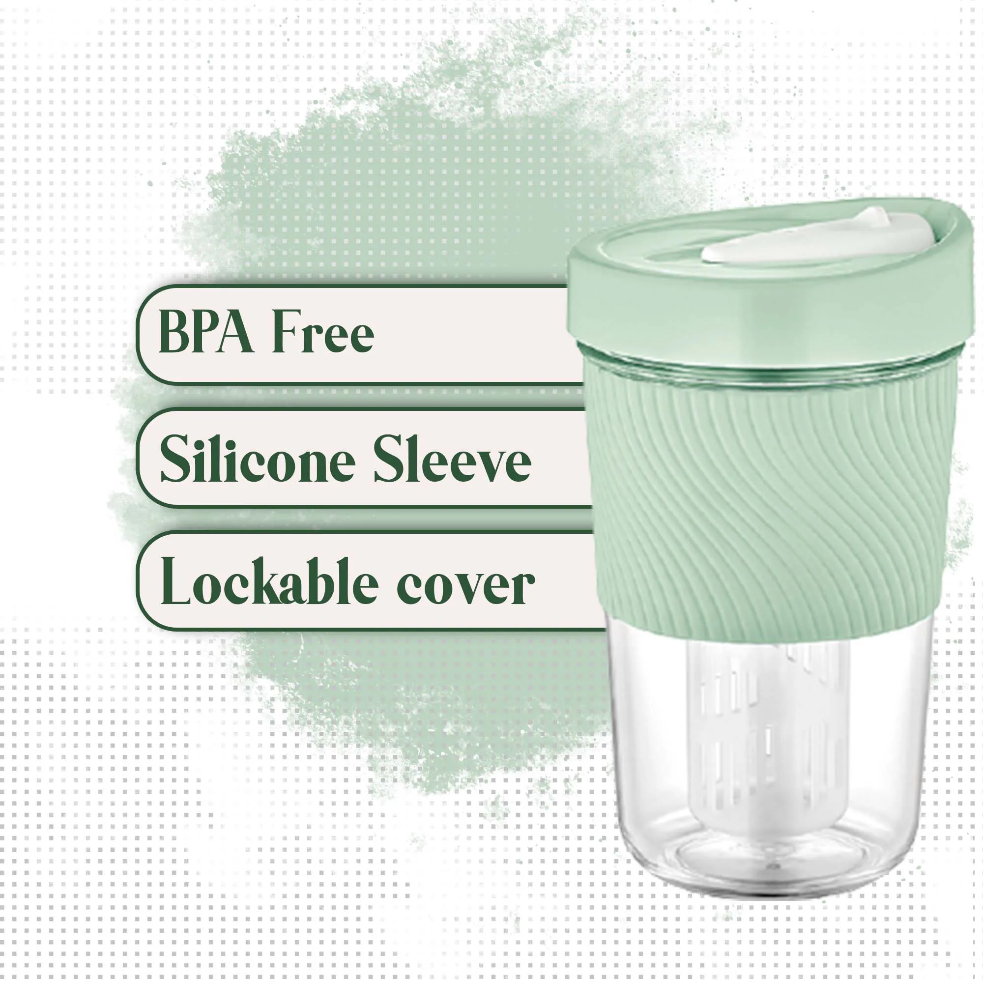 Fruit Infuser Water Bottle, Circle Water Bottle with Flavor Cartridge, 20.50 oz