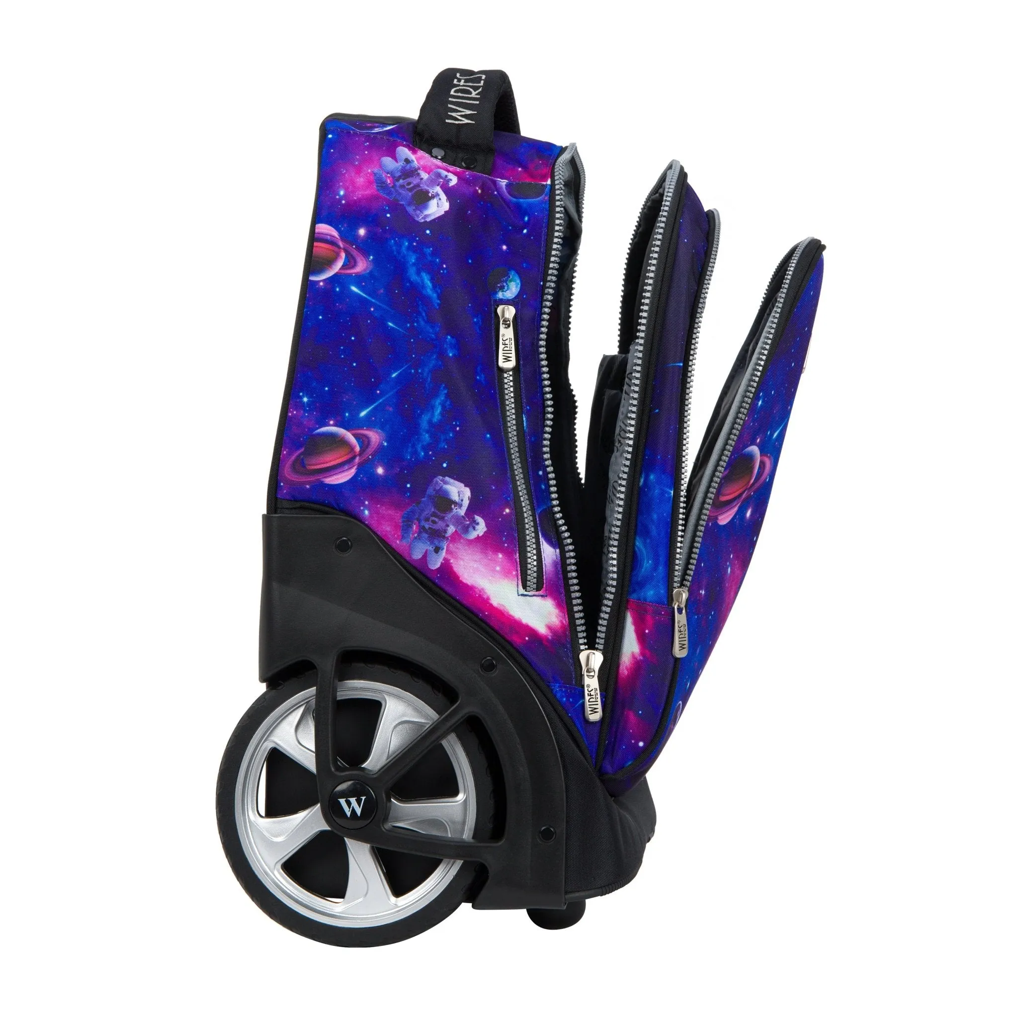 Galaxy Planet Big Wheel School Bags Trolly Set of 3pcs