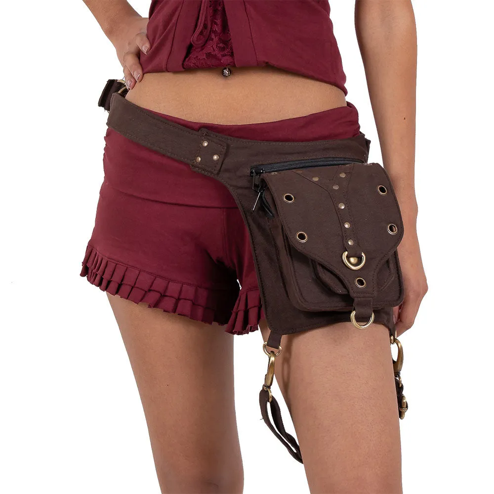 Ganesh Single Pocket Belt with Leg Strap