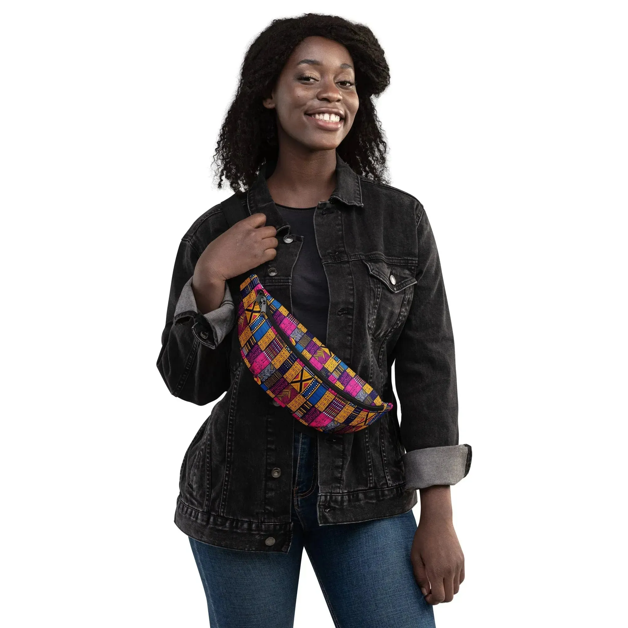 Ghanaian Kente Cloth Fanny Pack