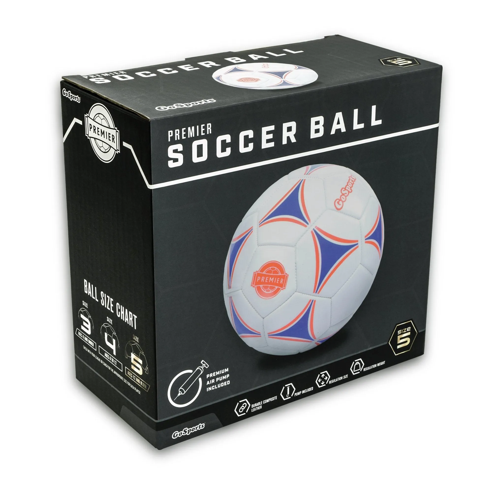 GoSports Size 4 Premier Soccer Ball