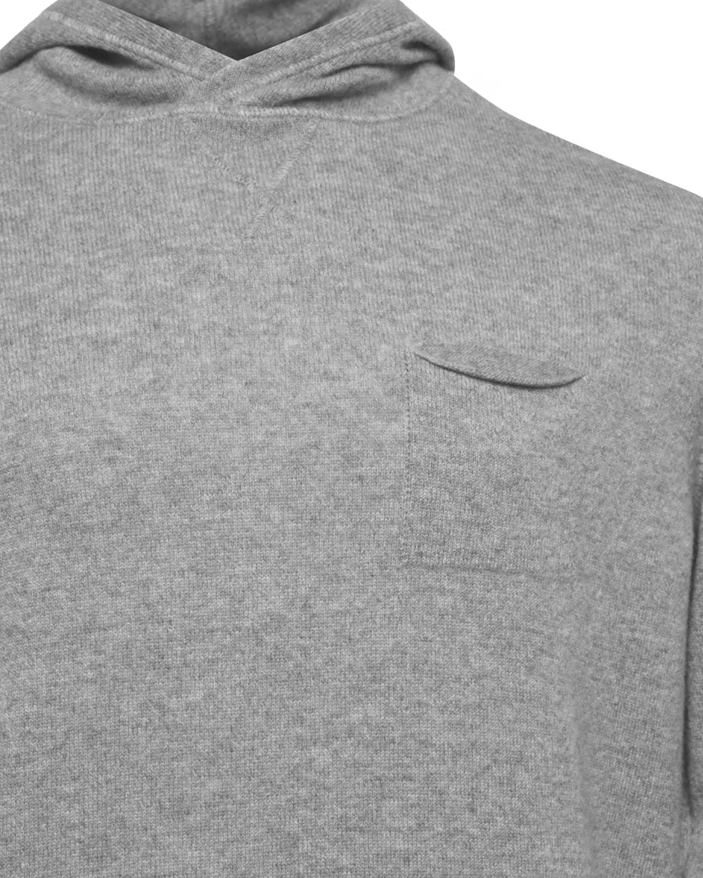 Grey Lightweight Cashmere Hoodie