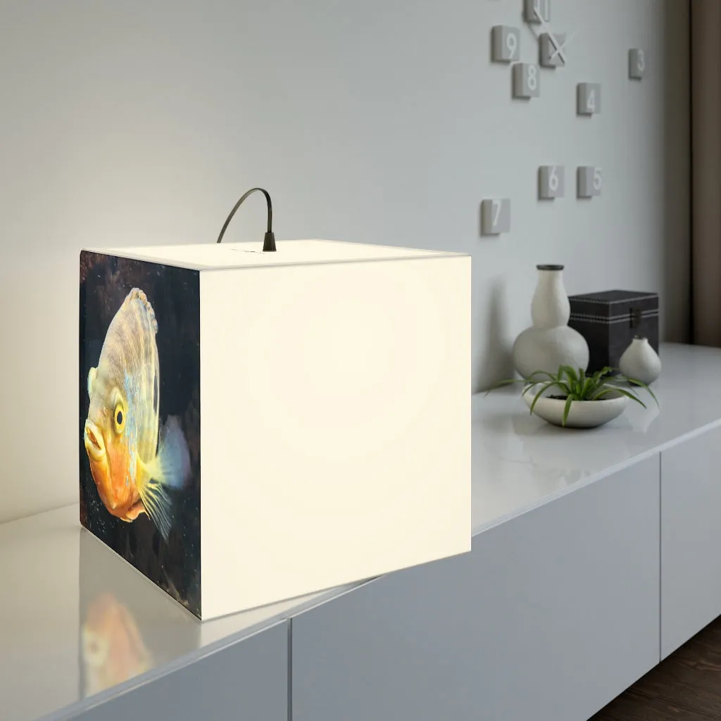 Grey Orange Fish Personalized Lamp