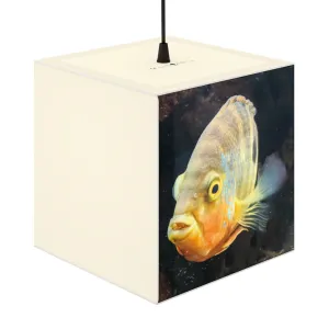 Grey Orange Fish Personalized Lamp