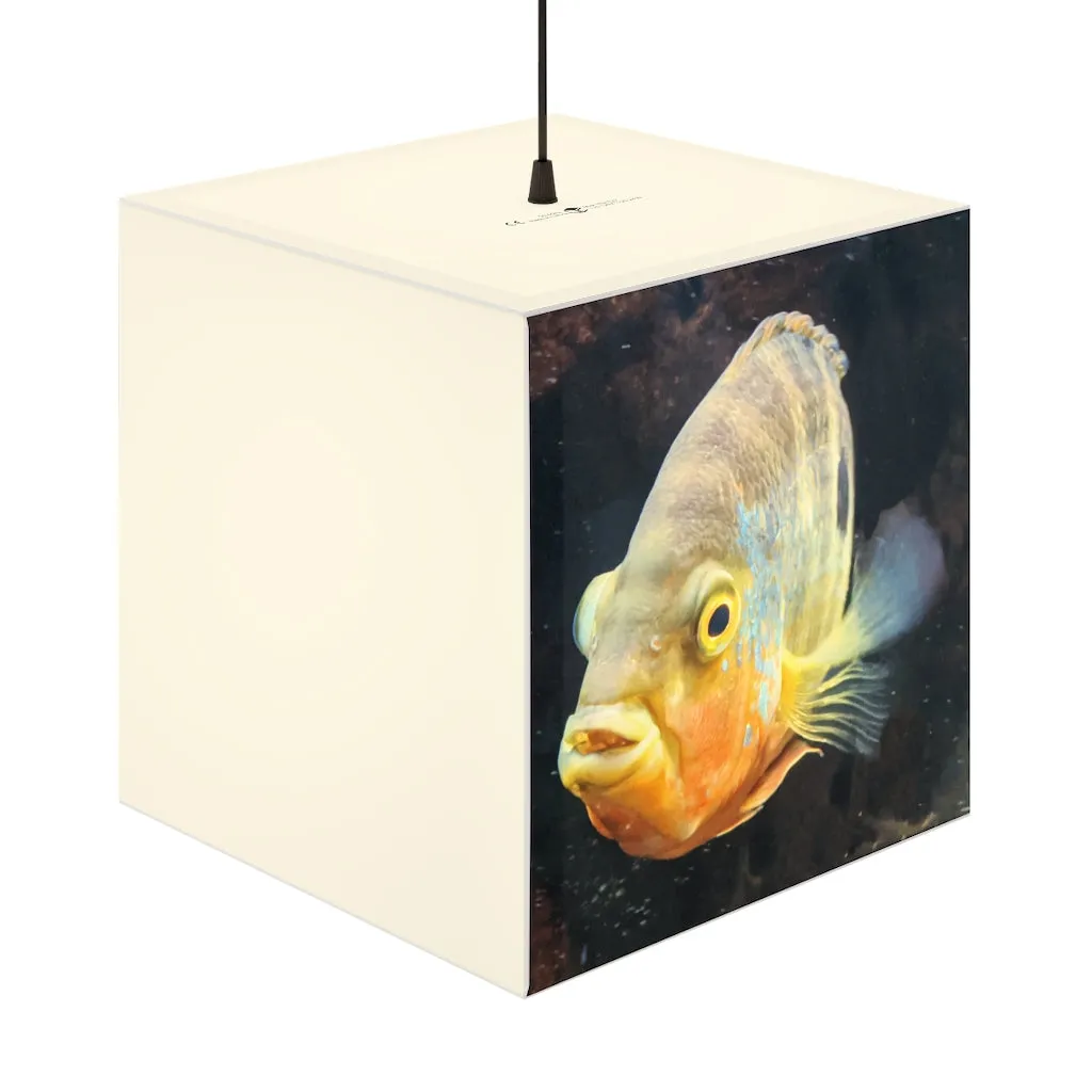 Grey Orange Fish Personalized Lamp