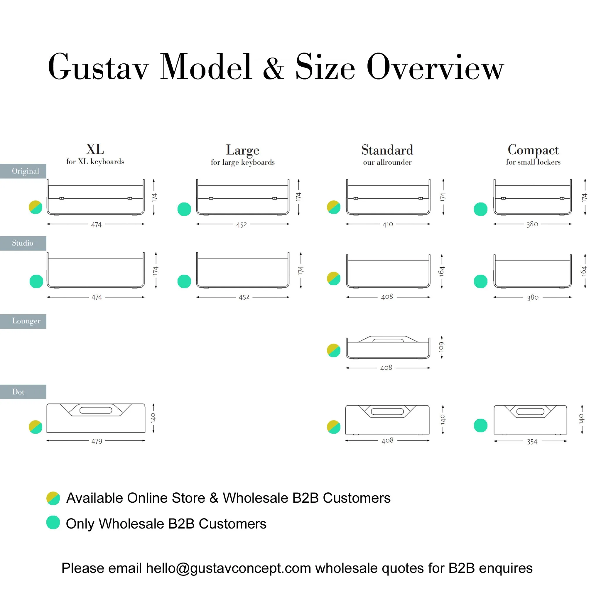 Gustav Studio - Mobile Desk Organizer and Desk Caddy
