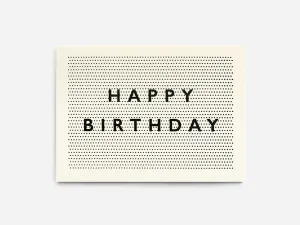 Halftone Birthday Card