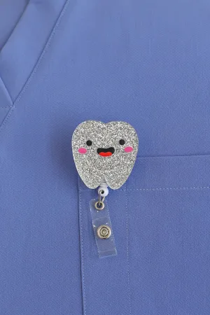 Happy Teeth Glittering ID Badge
