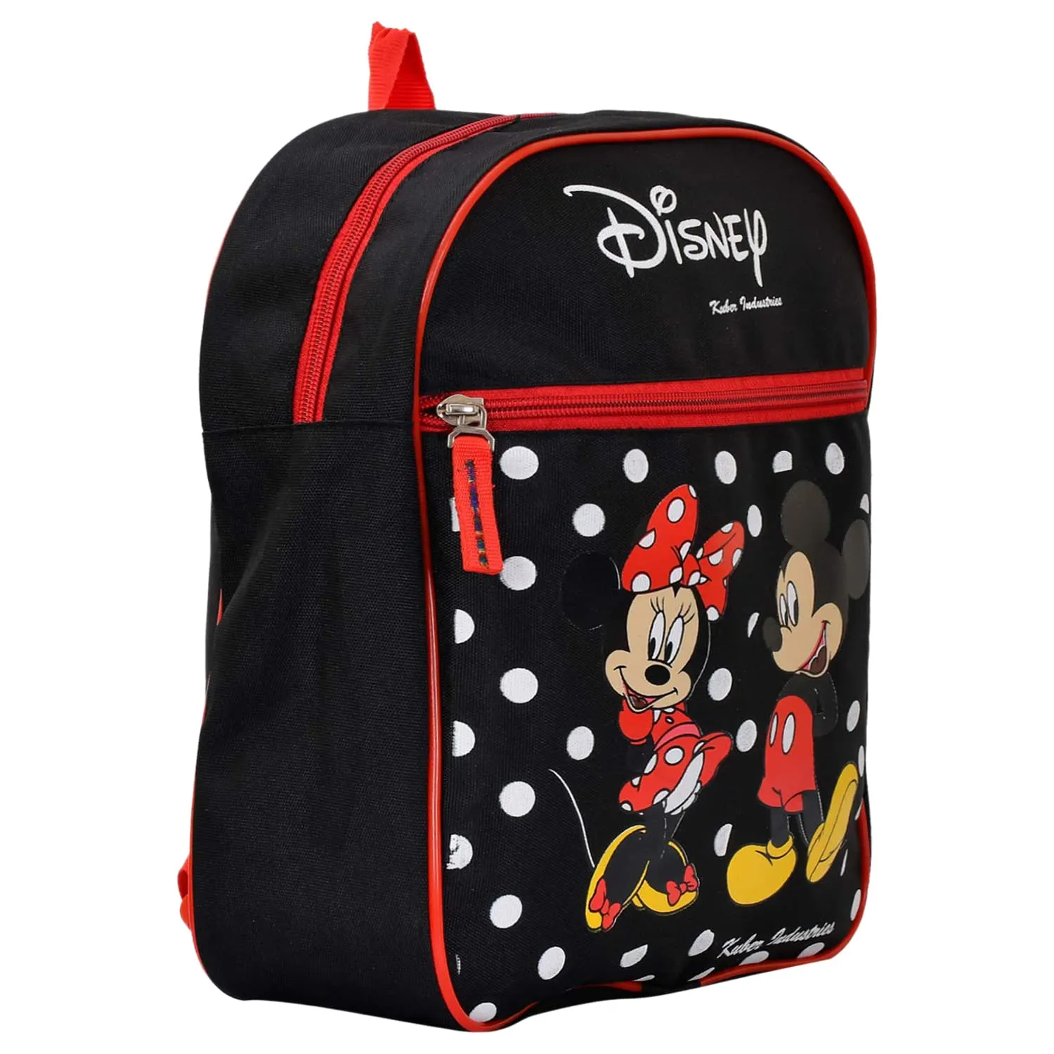 Heart Home Disney Minnie & Mickey Printed Kids Backpack Bag for School, Travel, Casual, Picnics (Black)