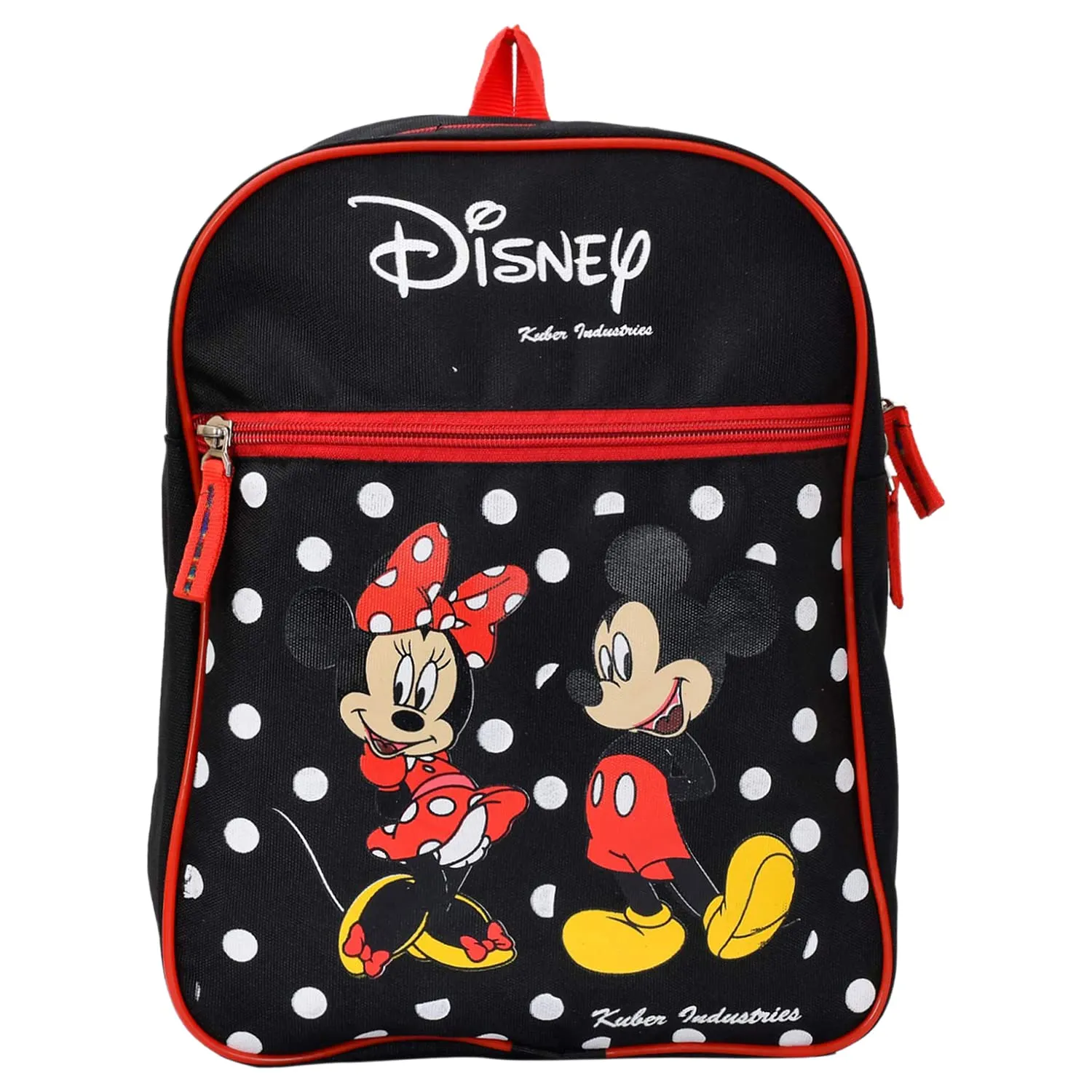 Heart Home Disney Minnie & Mickey Printed Kids Backpack Bag for School, Travel, Casual, Picnics (Black)