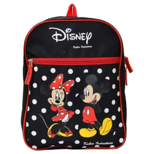 Heart Home Disney Minnie & Mickey Printed Kids Backpack Bag for School, Travel, Casual, Picnics (Black)