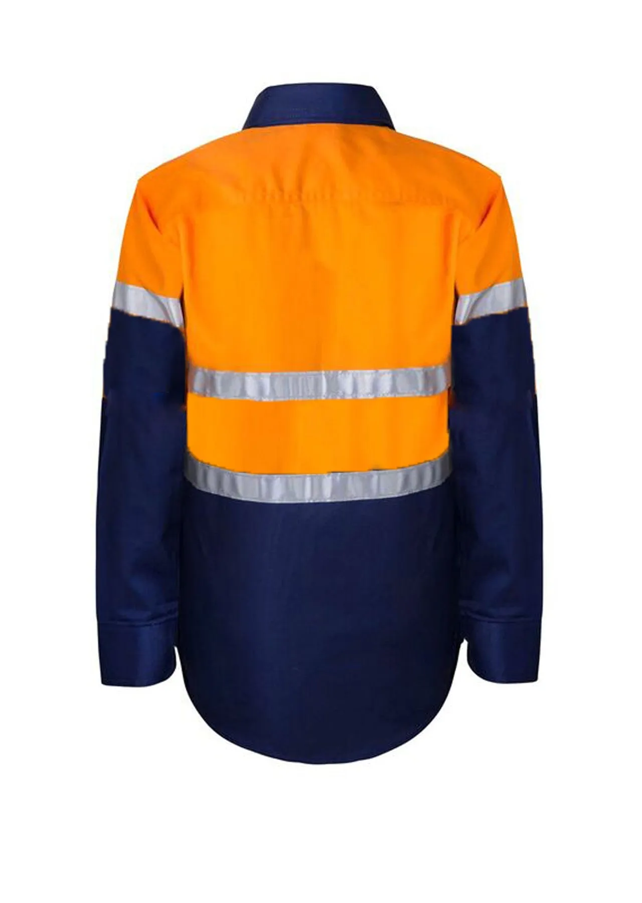 Hi Vis Kids Lightweight Long Sleeve Cotton Drill Shirt with Reflective Tape (NC-WSK125)