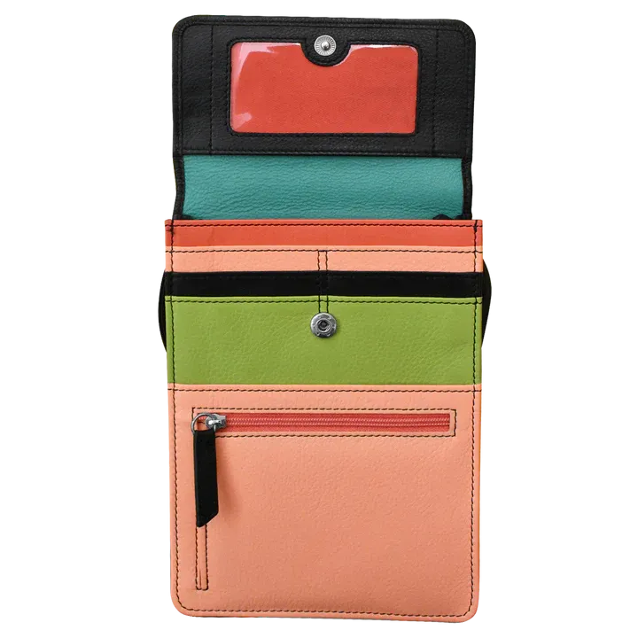 ili New York - RFID blocking Leather Organizer on a String - Large- 6824