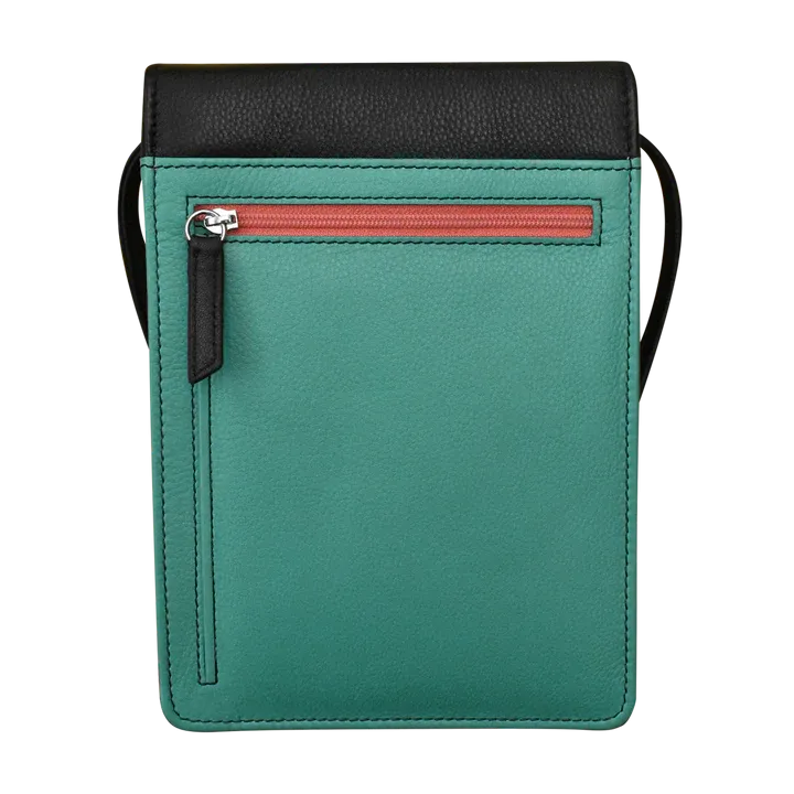 ili New York - RFID blocking Leather Organizer on a String - Large- 6824