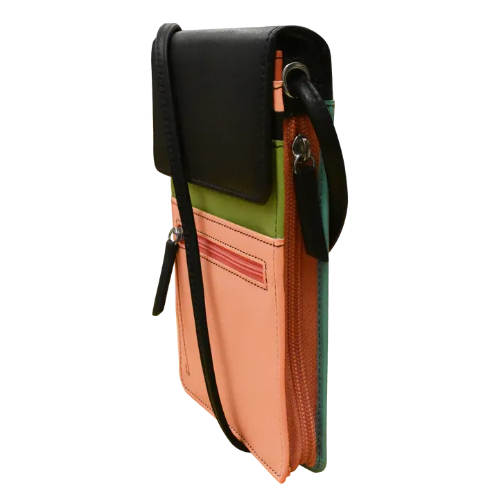 ili New York - RFID blocking Leather Organizer on a String - Large- 6824