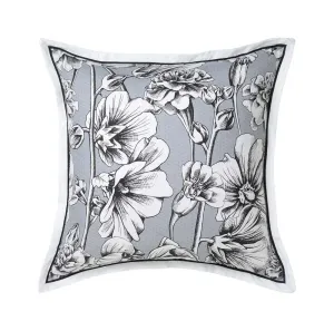 Jacinta Silver European Pillowcase by Logan & Mason