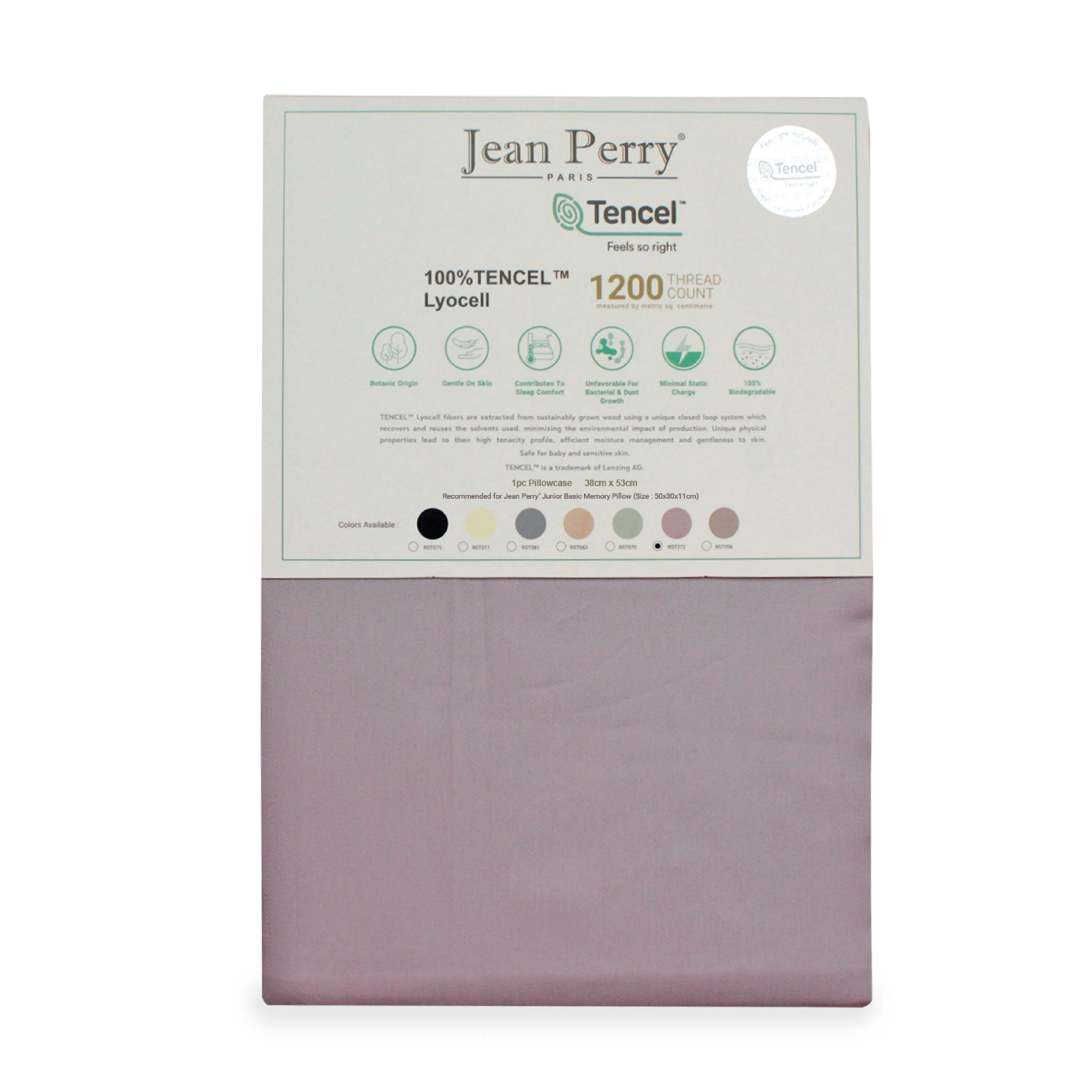 Jean Perry TENCEL™ 1pc Junior Pillow Case (KID'S size) - 1200TC