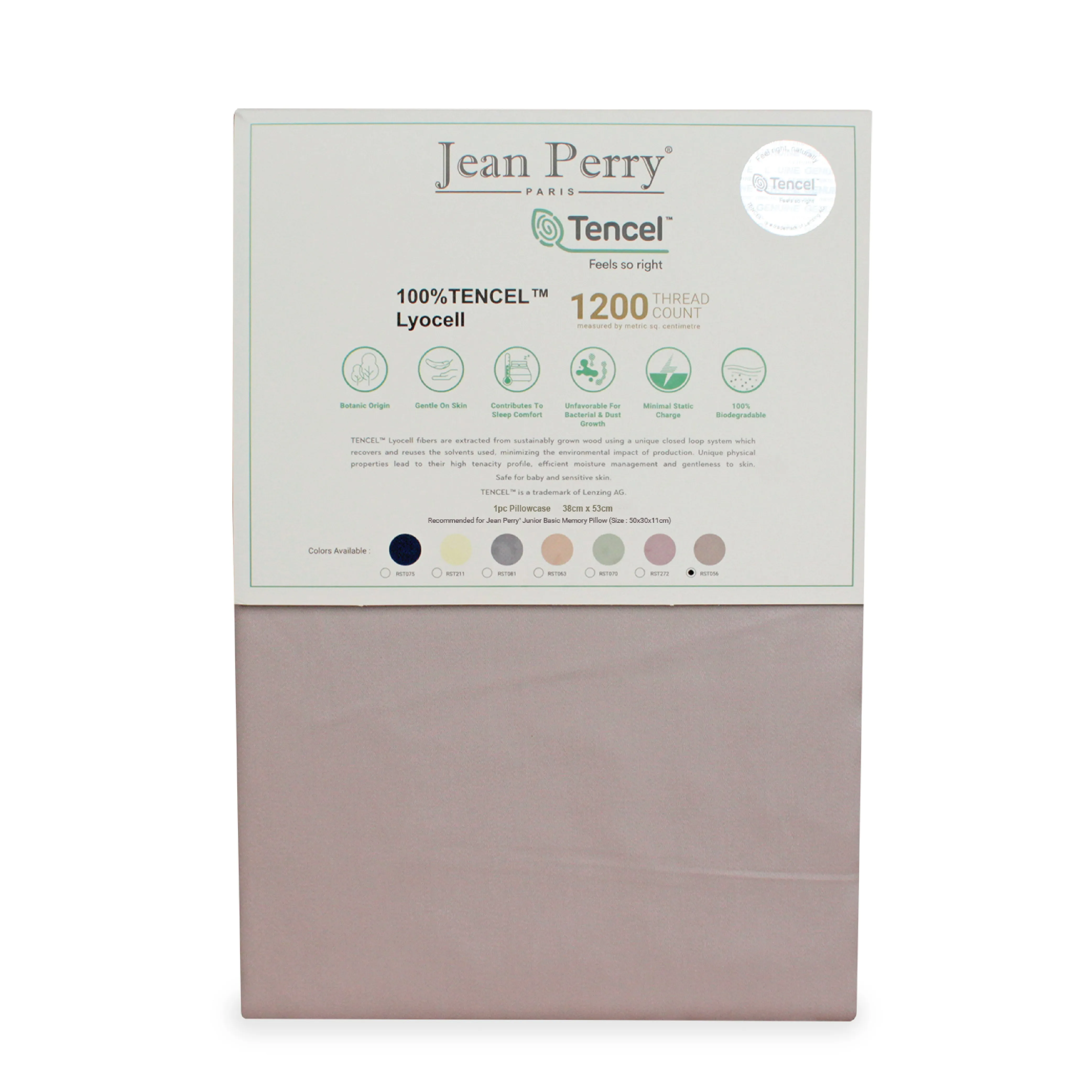 Jean Perry TENCEL™ 1pc Junior Pillow Case (KID'S size) - 1200TC