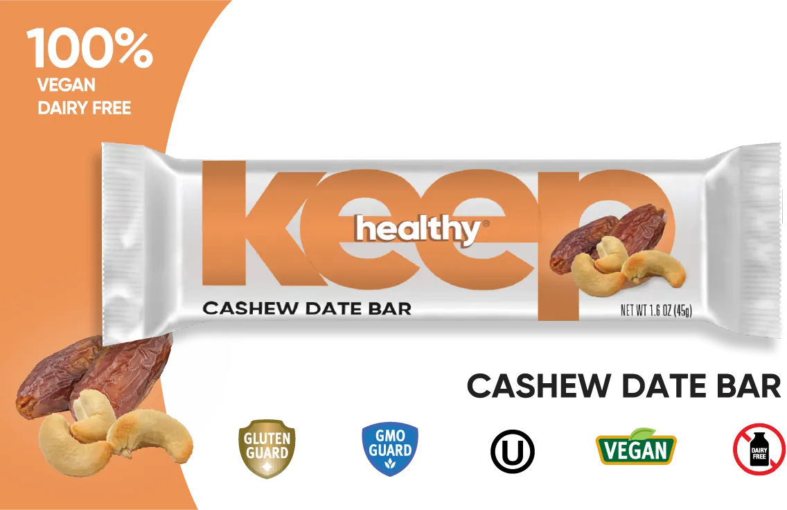 Keep Healthy Fruit & Nut Bar Variety Pack - 20 Individually Wrapped Bar Sampler Variety Pack