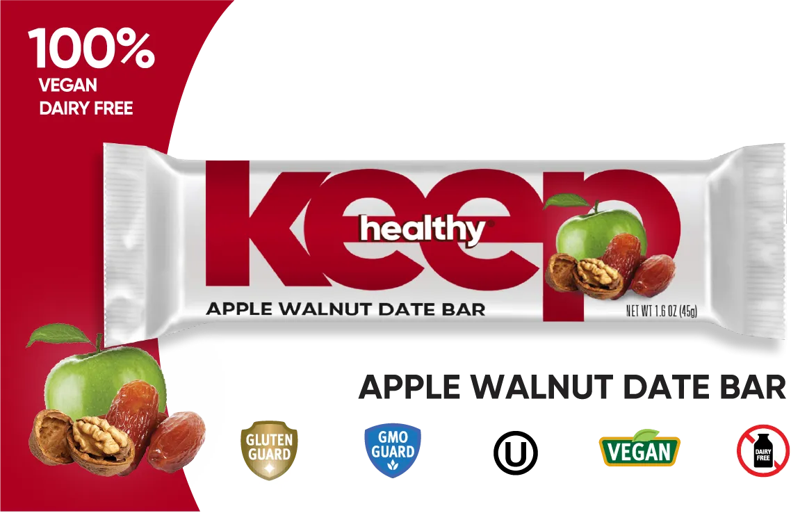 Keep Healthy Fruit & Nut Bar Variety Pack - 20 Individually Wrapped Bar Sampler Variety Pack