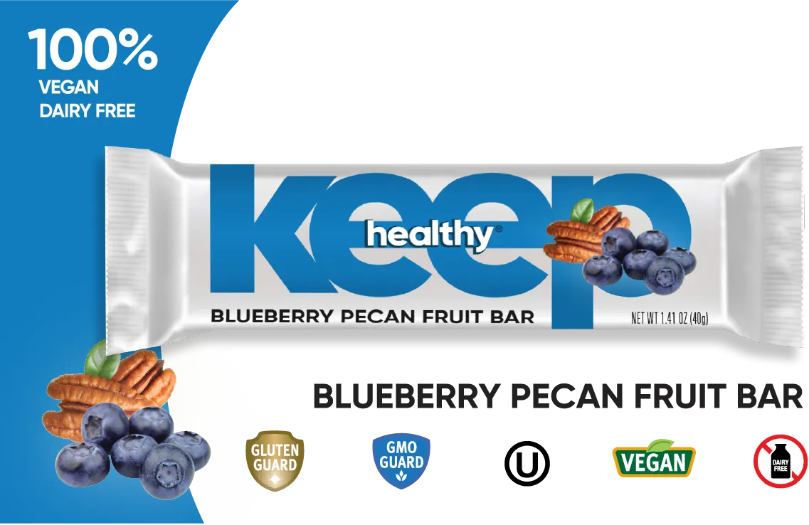 Keep Healthy Fruit & Nut Bar Variety Pack - 20 Individually Wrapped Bar Sampler Variety Pack