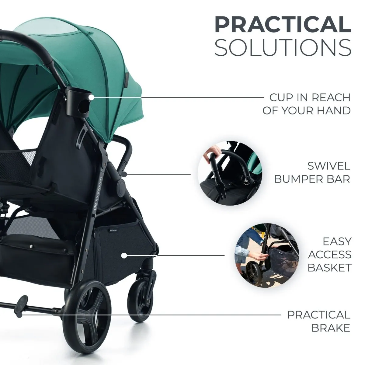 Kinderkraft RINE Lightweight Stroller