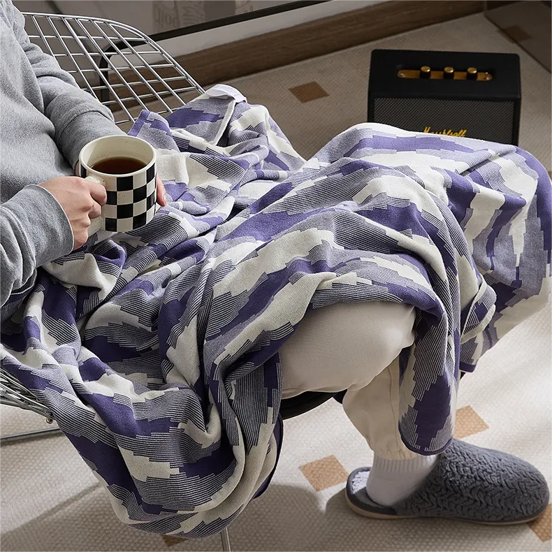 Knitted Diamond-Lattice Throw Pillowcover Set