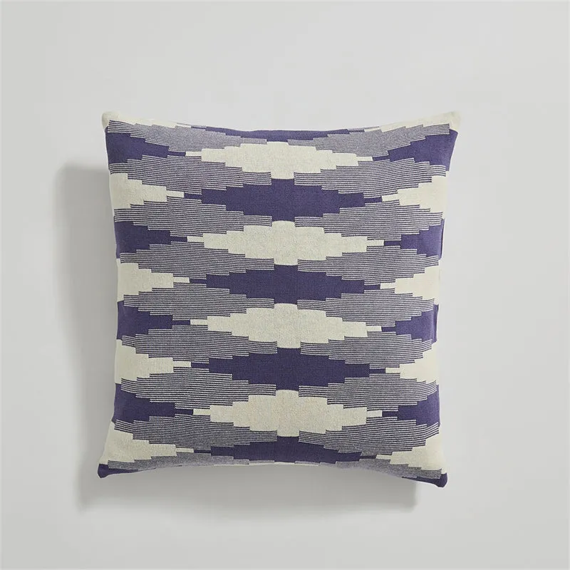 Knitted Diamond-Lattice Throw Pillowcover Set