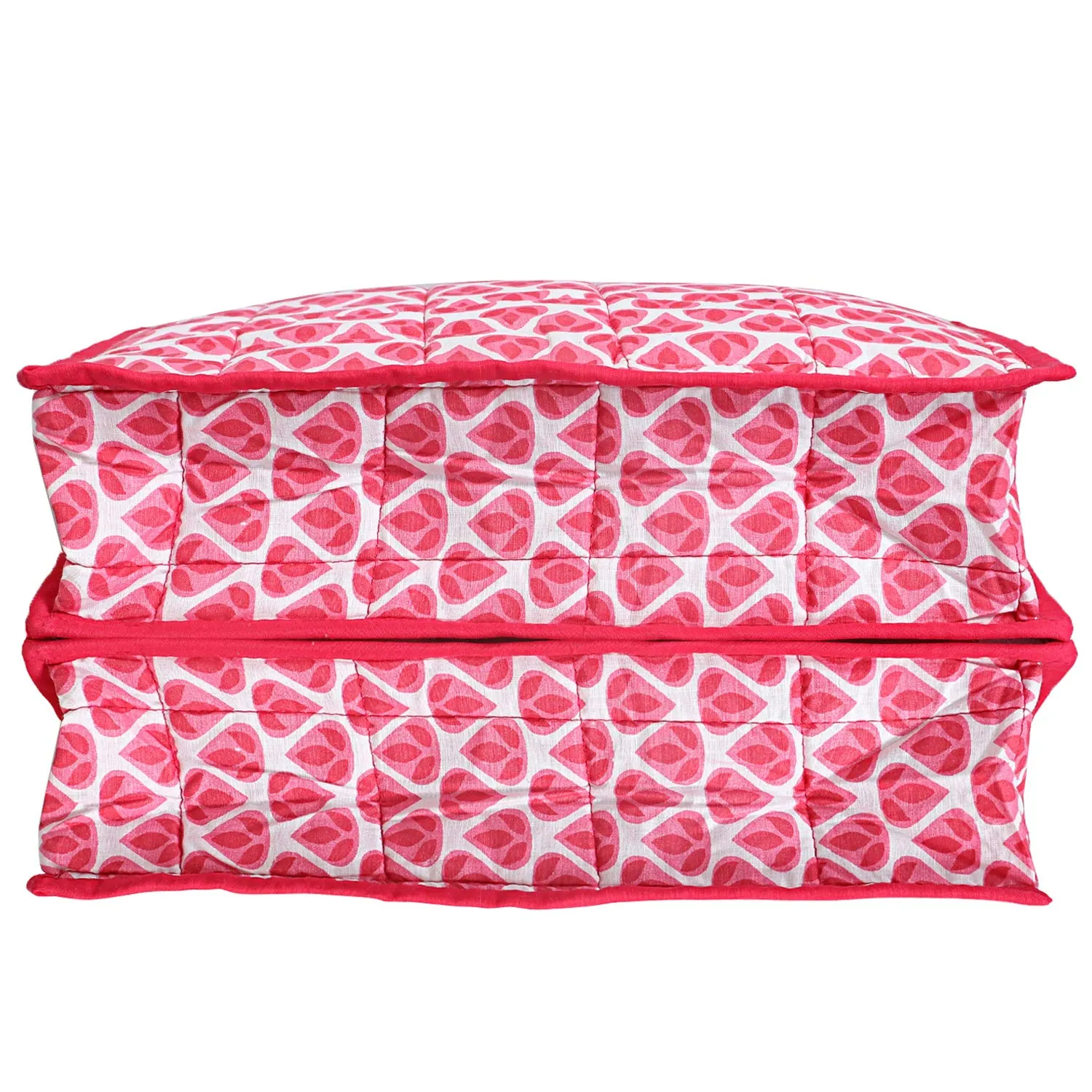 Kuber Industries 2 Piece Cotton Lingerie Undergarments Organizer, Pink
