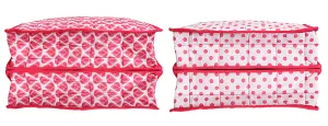 Kuber Industries 2 Piece Cotton Lingerie Undergarments Organizer, Pink