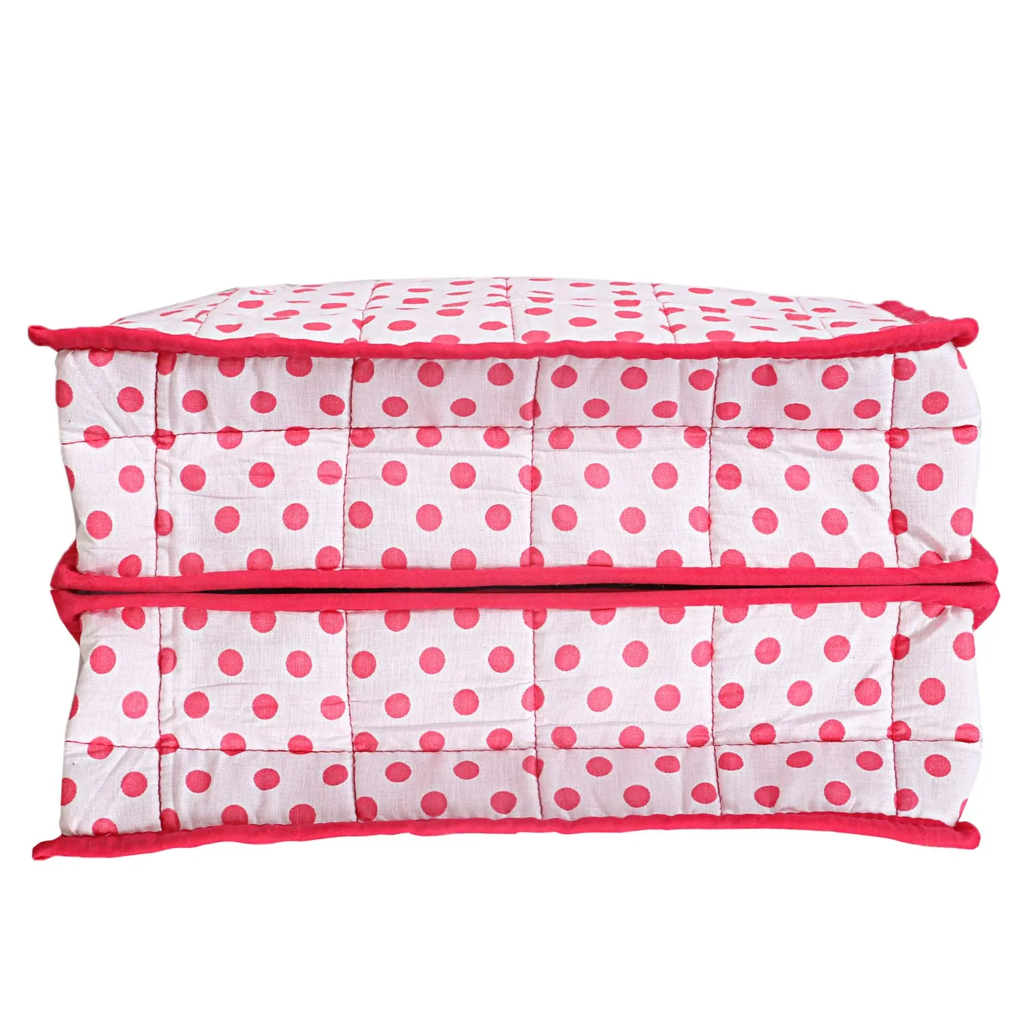 Kuber Industries 2 Piece Cotton Lingerie Undergarments Organizer, Pink