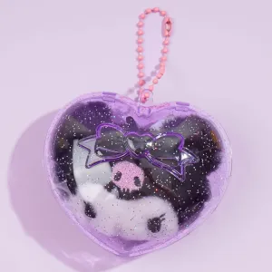 Kuromi Glittery Heart Case Charm