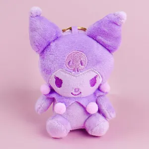Kuromi Key Two-Toned Ring Plushie Charm