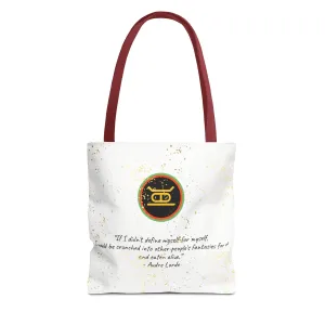 Kwanzaa Tote Bag | Kujichagulia Symbol | Audre Lorde Quote | African-Inspired Gift | Durable, Stylish, & Functional