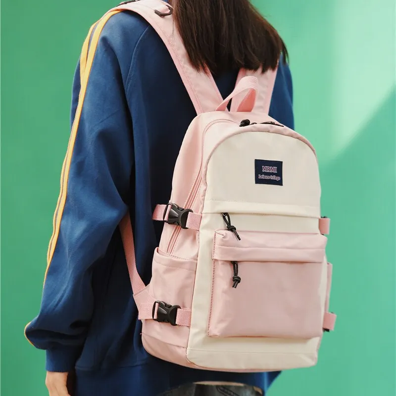 Large Capacity Women Backpack Fashion Schoolbag Backpacks for Teenager Girls Female High School College Student Book Bags Female