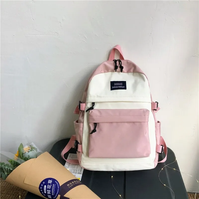 Large Capacity Women Backpack Fashion Schoolbag Backpacks for Teenager Girls Female High School College Student Book Bags Female