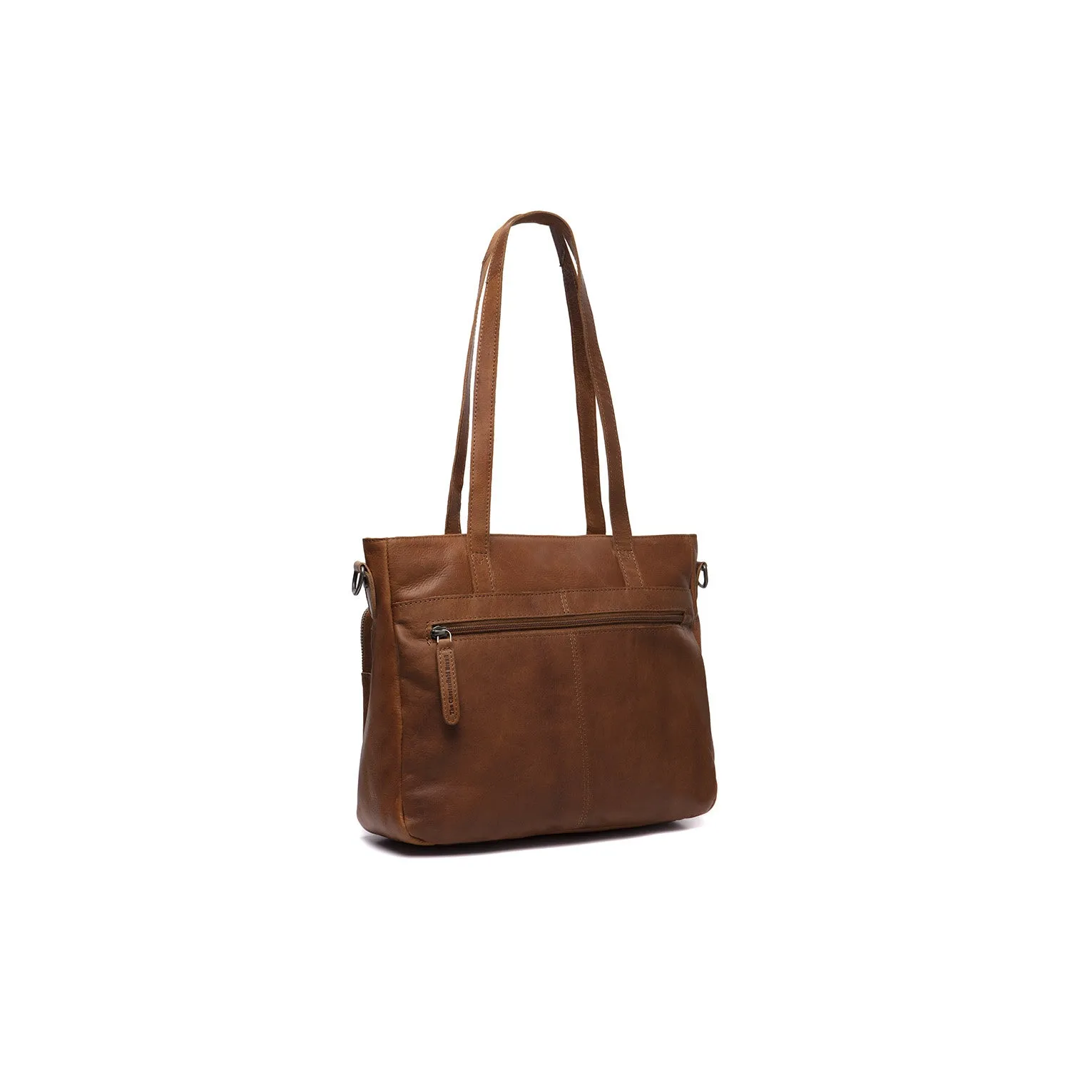 Leather Shopper Cognac Alicante