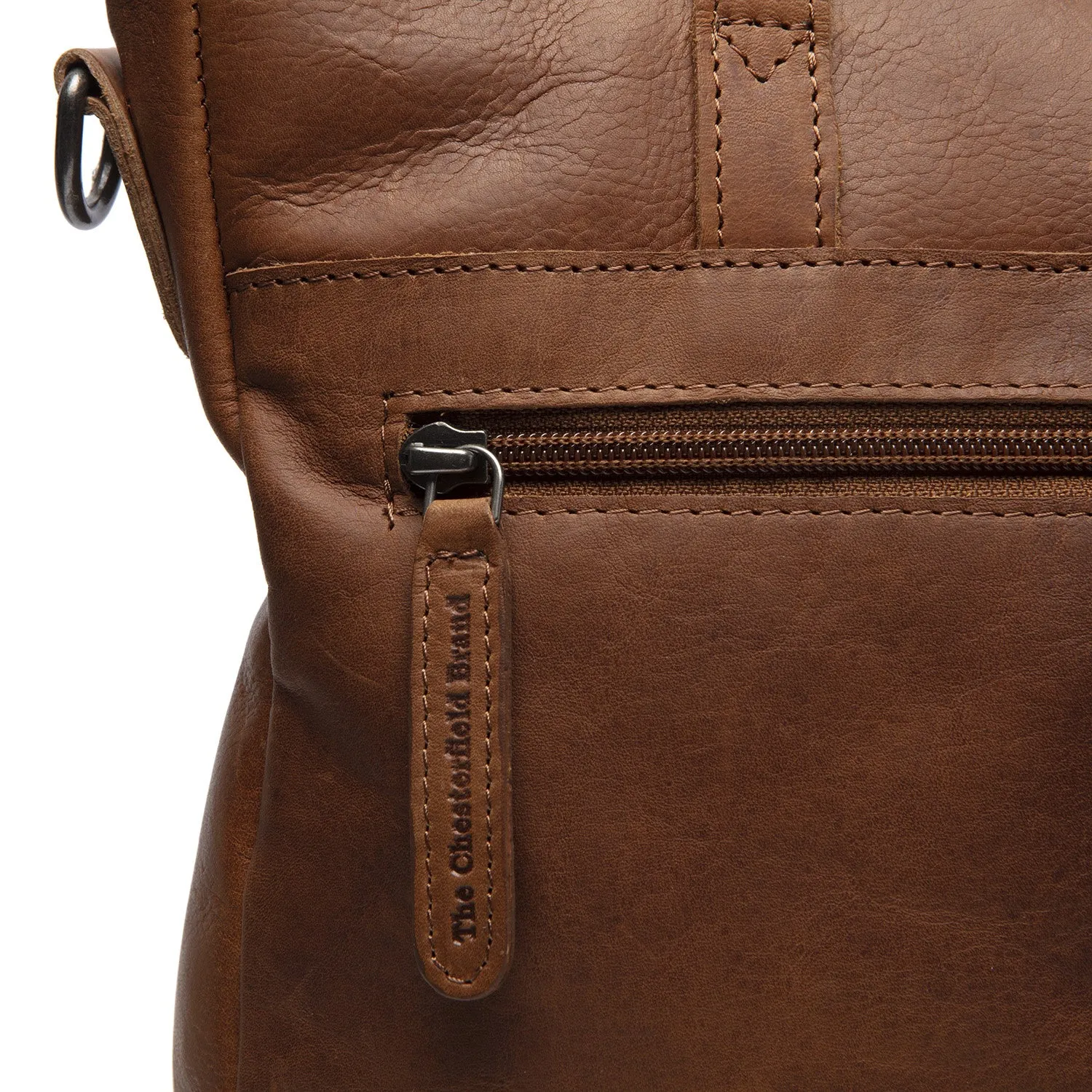 Leather Shopper Cognac Alicante