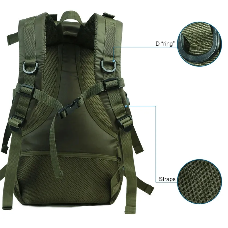 Lightweight 18.5" Waterproof Hiking Daypack for Men, Camping & Travel Backpack