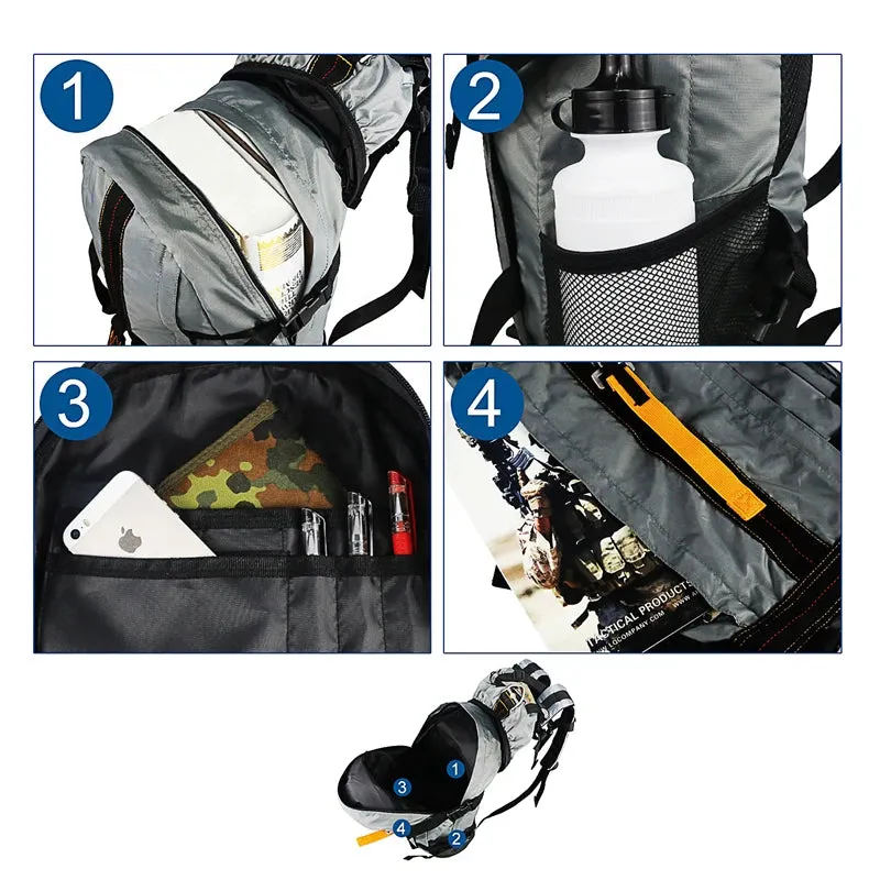 Lightweight 18.5" Waterproof Hiking Daypack for Men, Camping & Travel Backpack