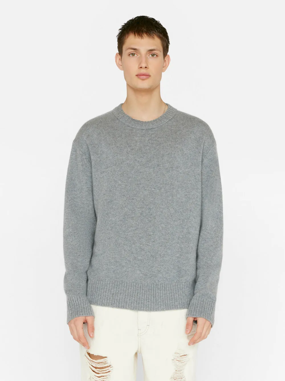 Lightweight Cashmere Sweater -- Gris