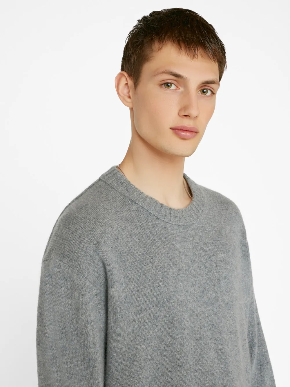 Lightweight Cashmere Sweater -- Gris