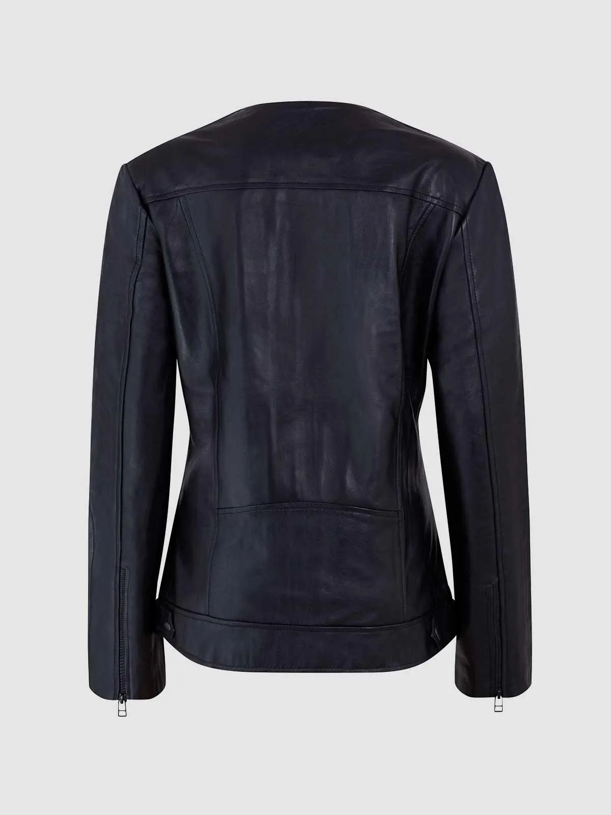 Lightweight Leather Biker Jacket