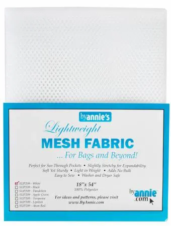 Lightweight Mesh Fabric - White