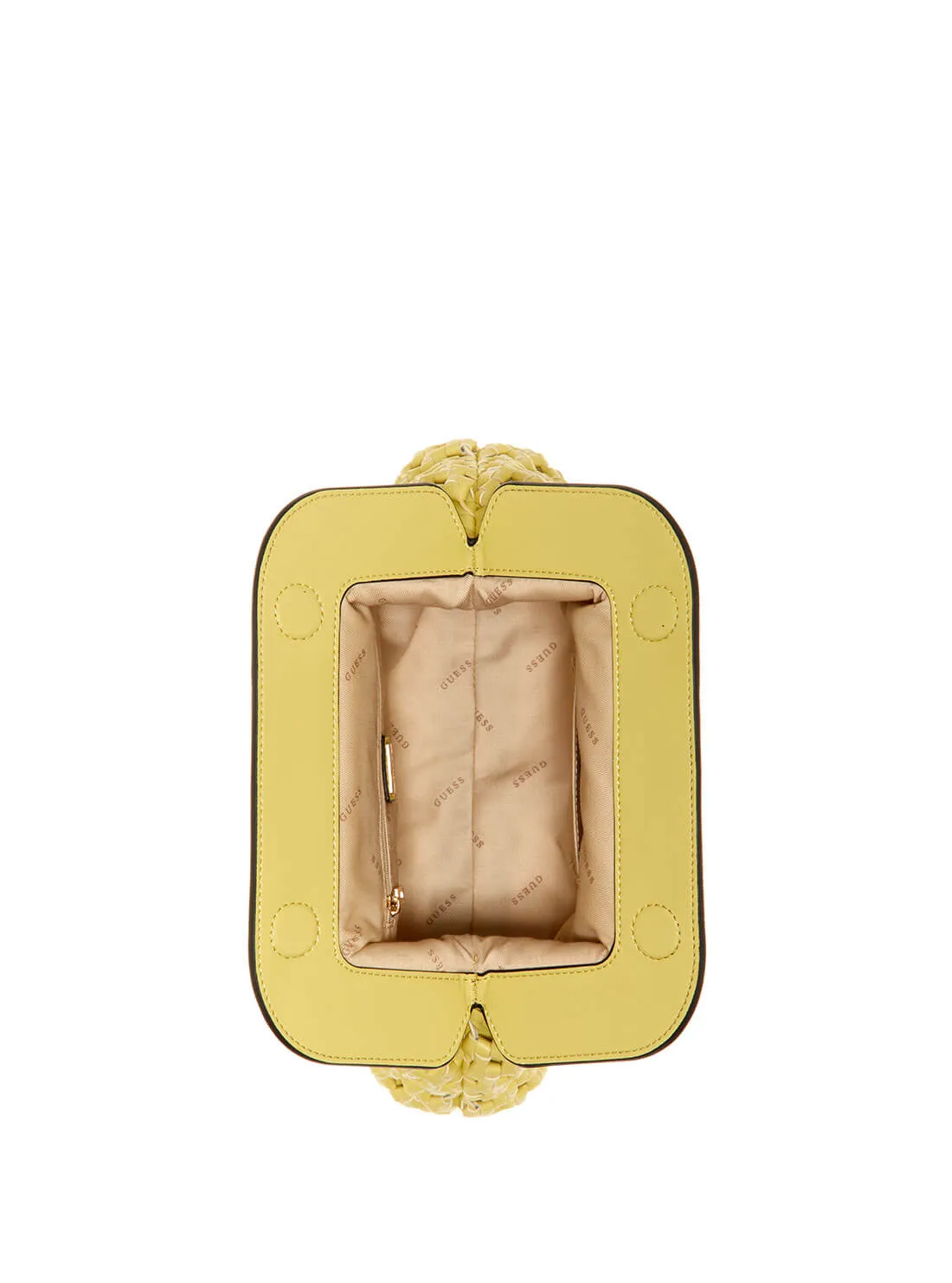 Lime Yellow Sicilia Frame Clutch Crossbody Bag
