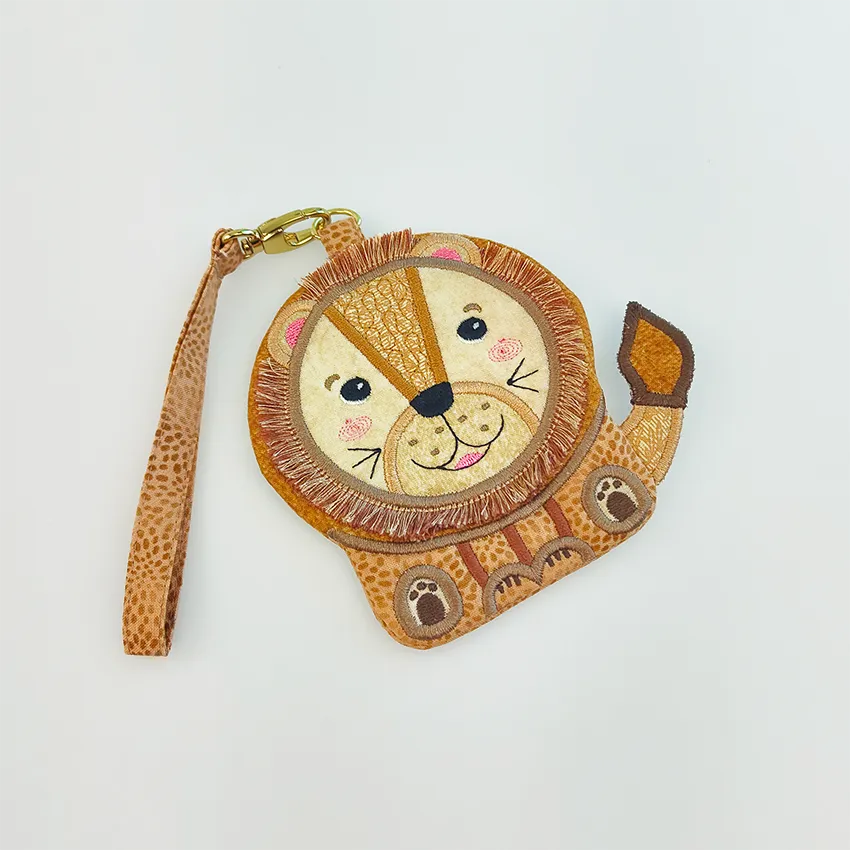 Lion Zipper Purse
