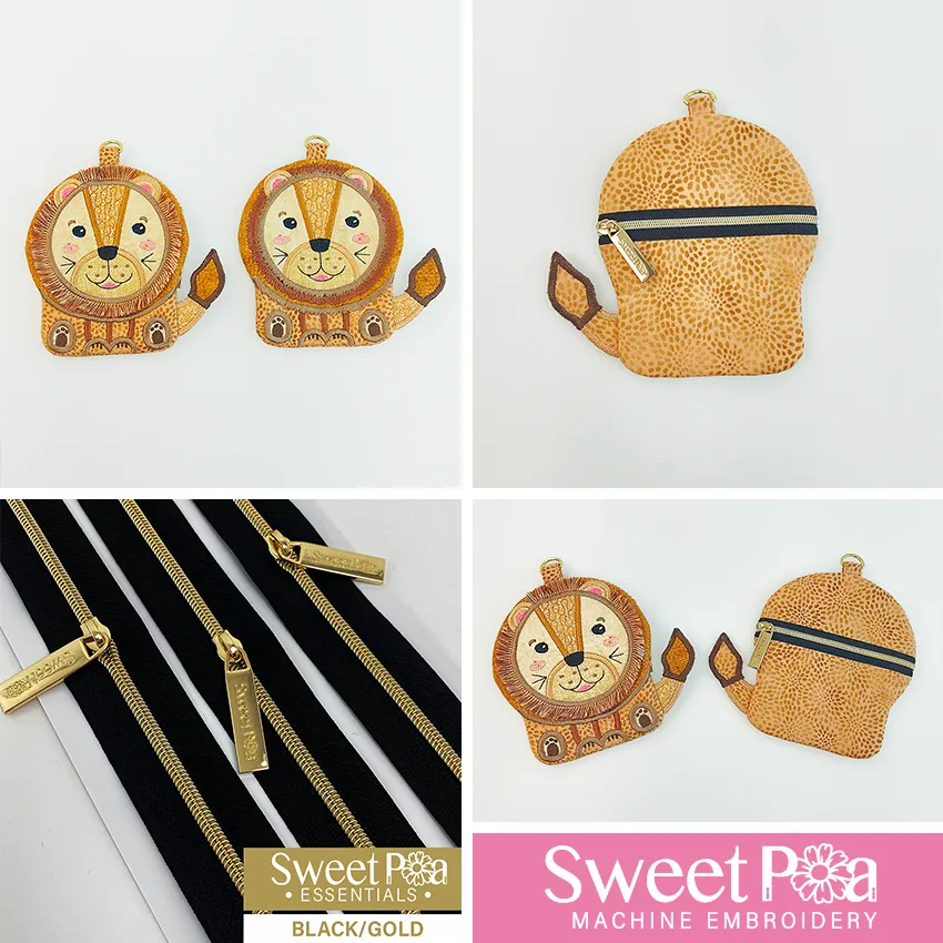 Lion Zipper Purse